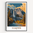 Yosemite Vintage Style Print