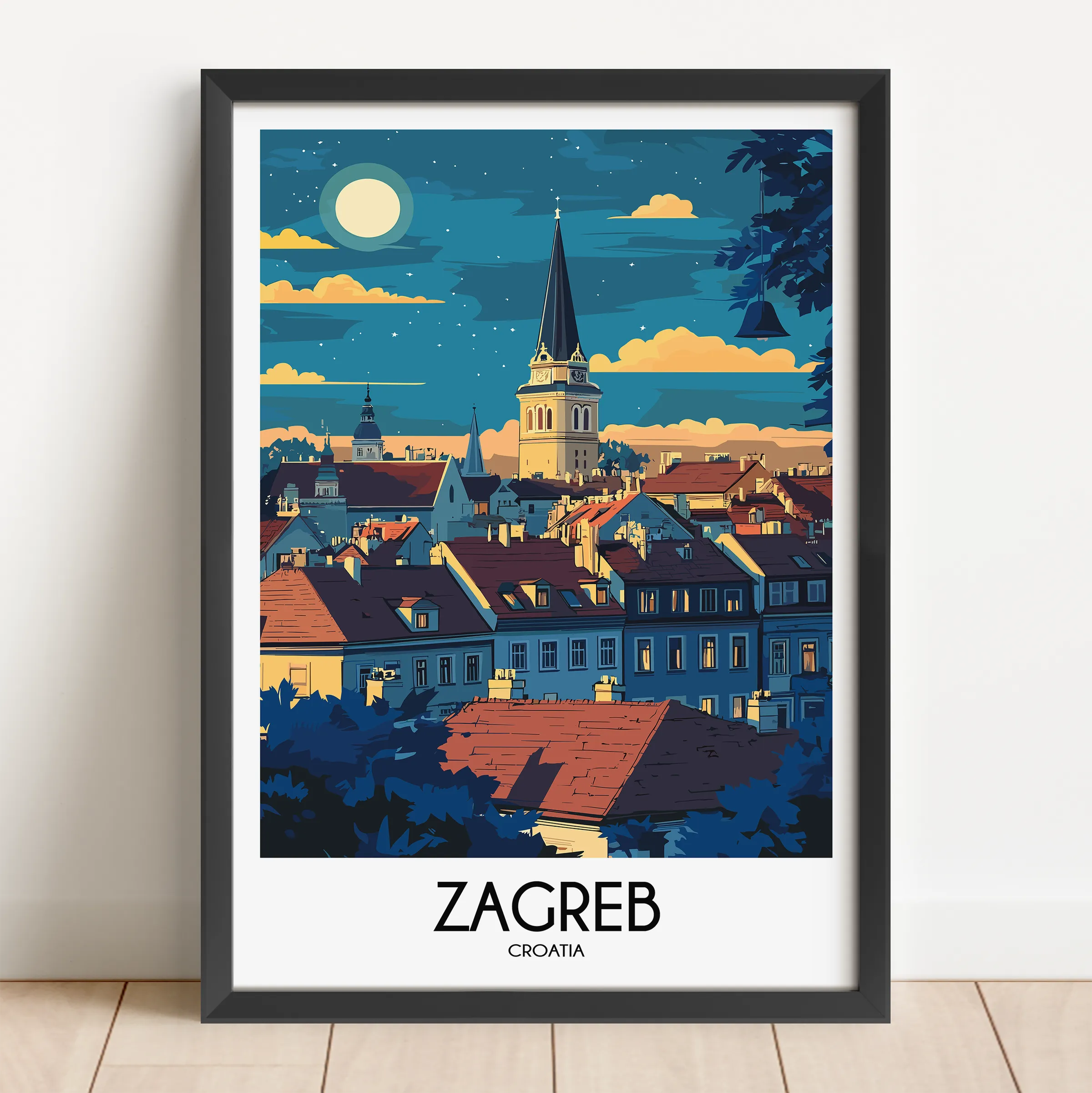 Zagreb Travel Memory Gift