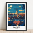 Zagreb Travel Memory Gift
