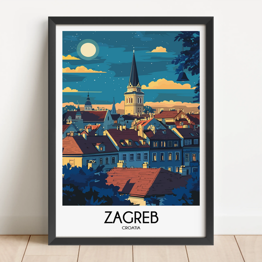 Zagreb Travel Memory Gift