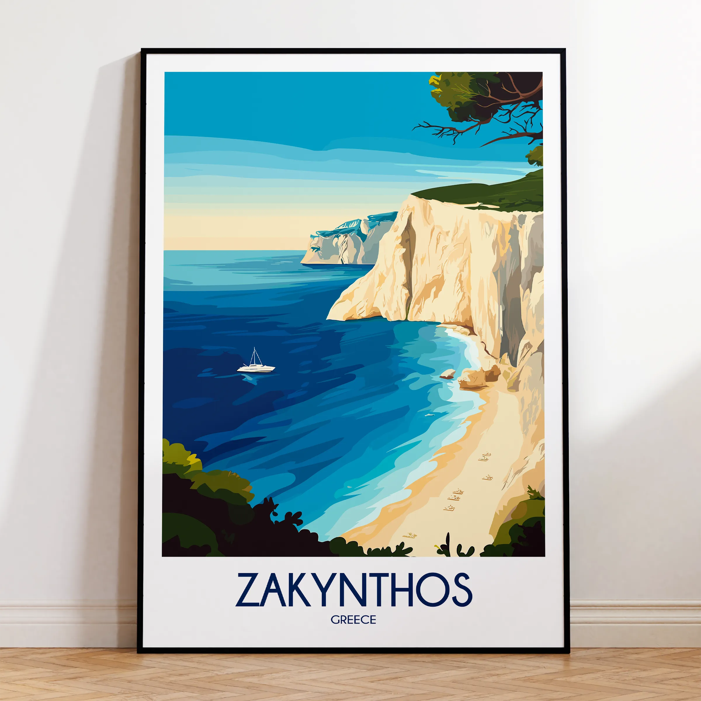 Zakynthos Destination Art Gift