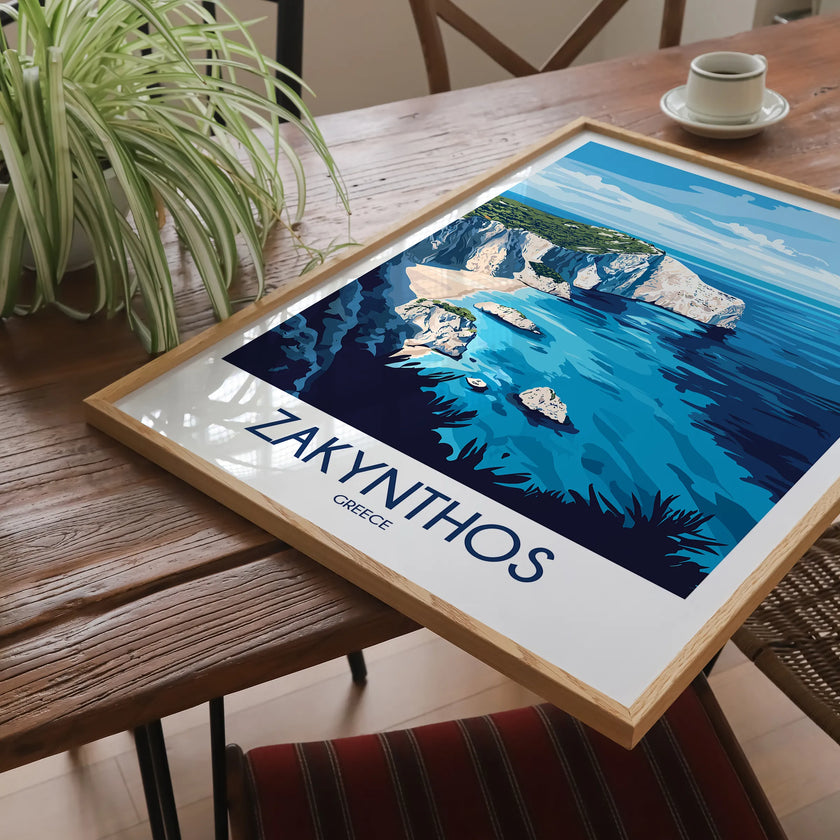 Zakynthos Modern Travel Poster