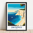 Zakynthos Modern Travel Poster
