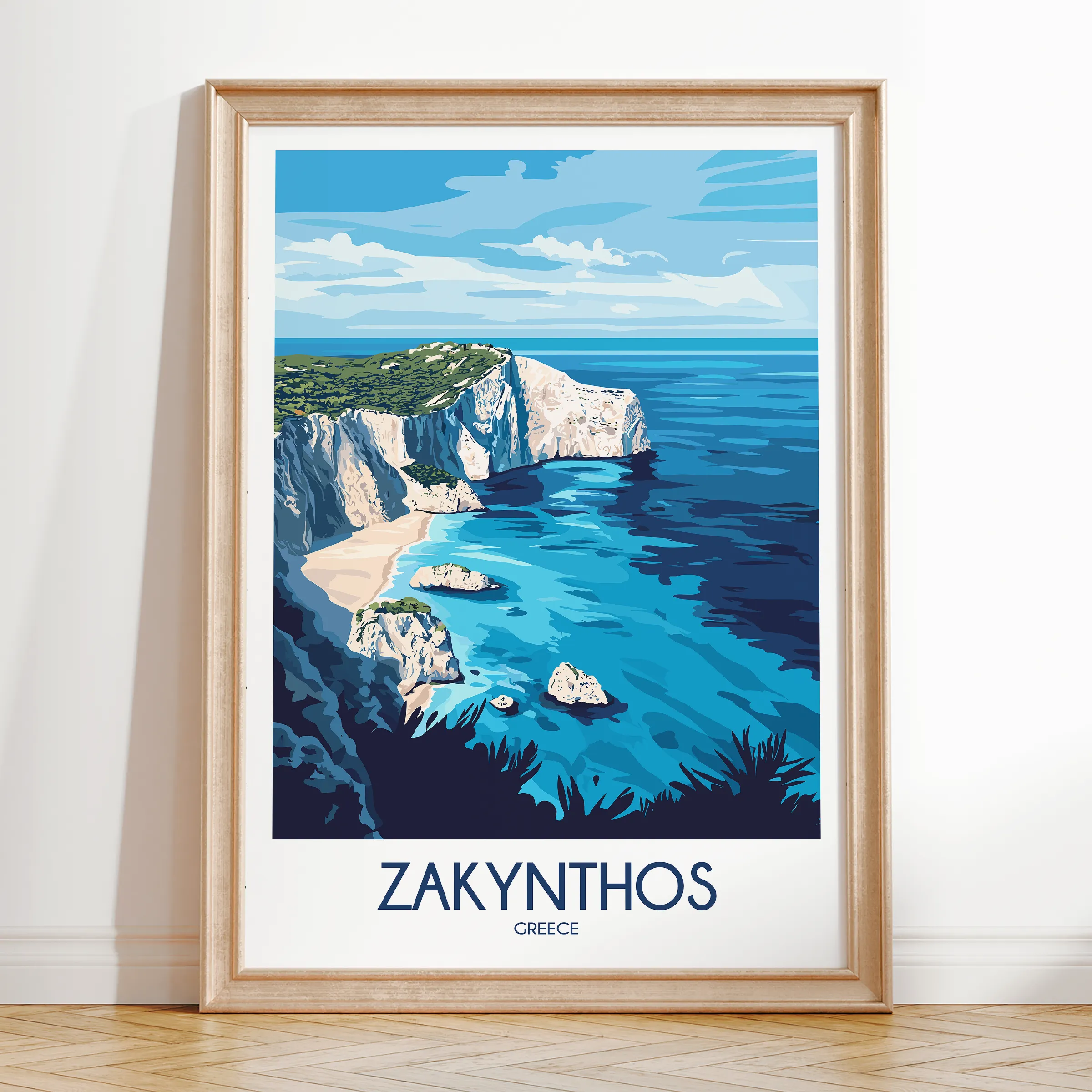 Zakynthos Scenic Landscape Art
