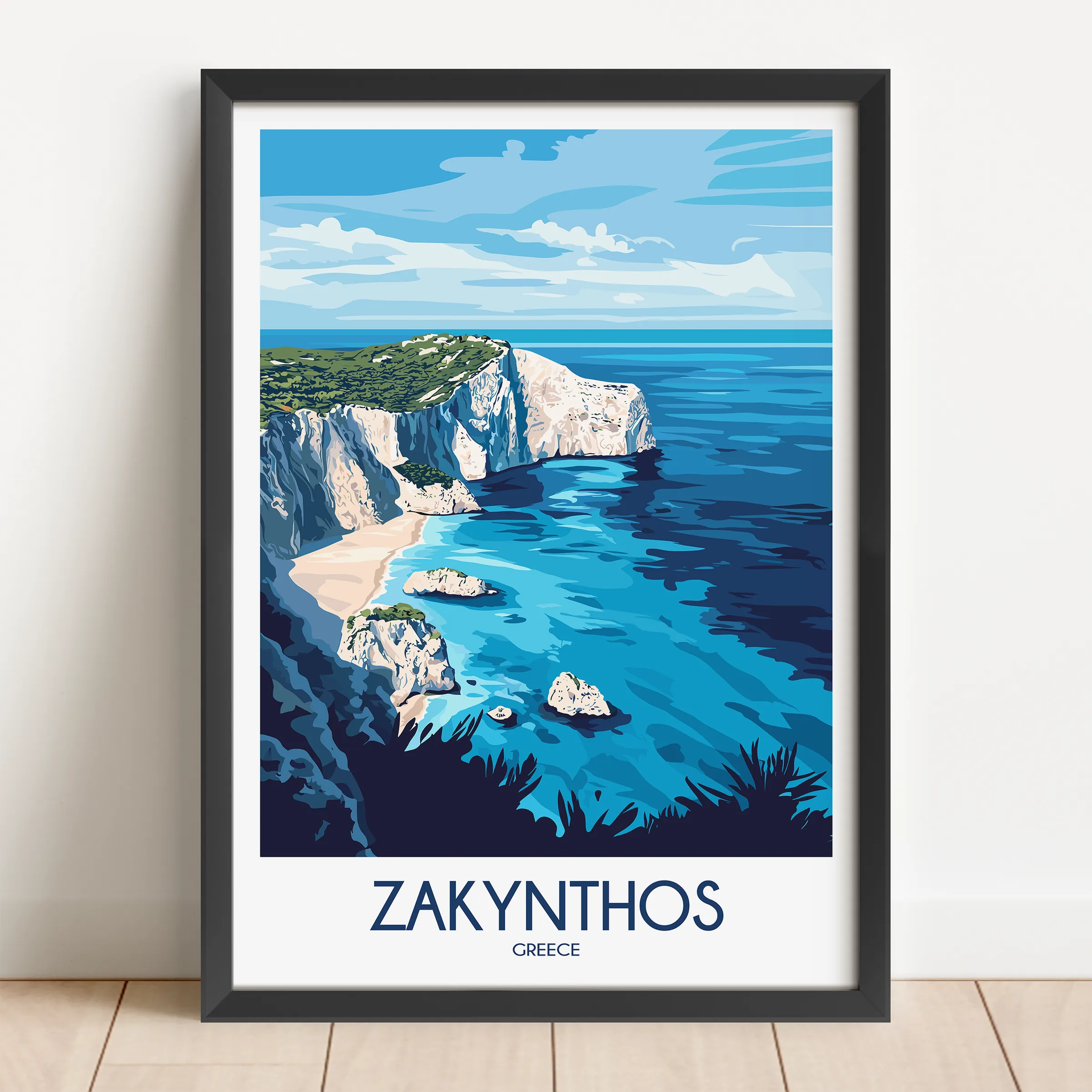 Zakynthos Souvenir Poster Print