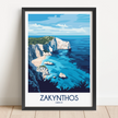 Zakynthos Souvenir Poster Print