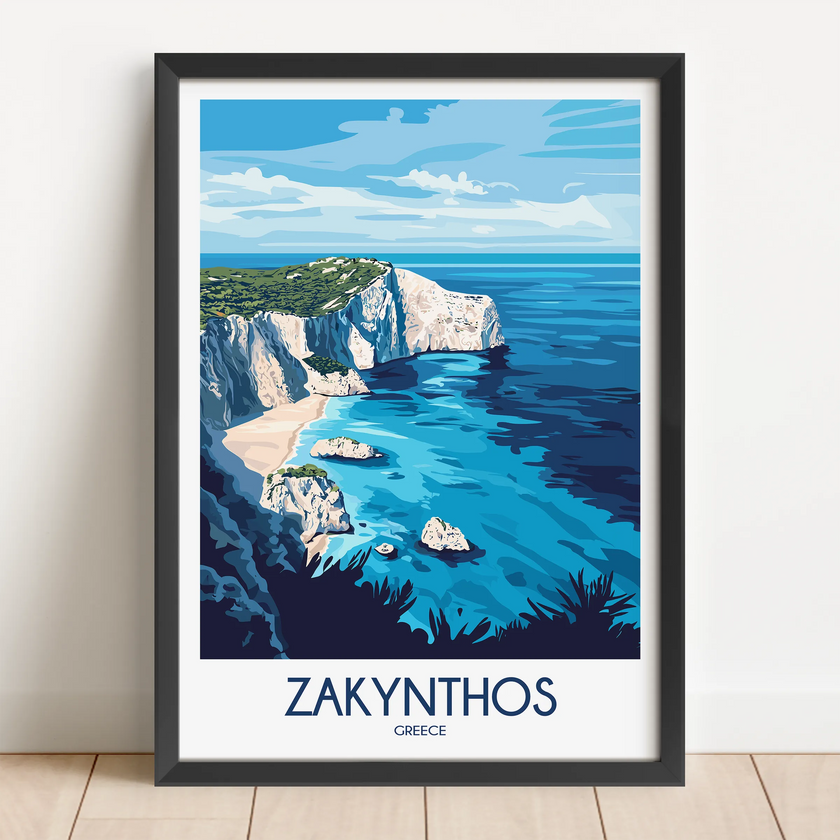Zakynthos Souvenir Poster Print