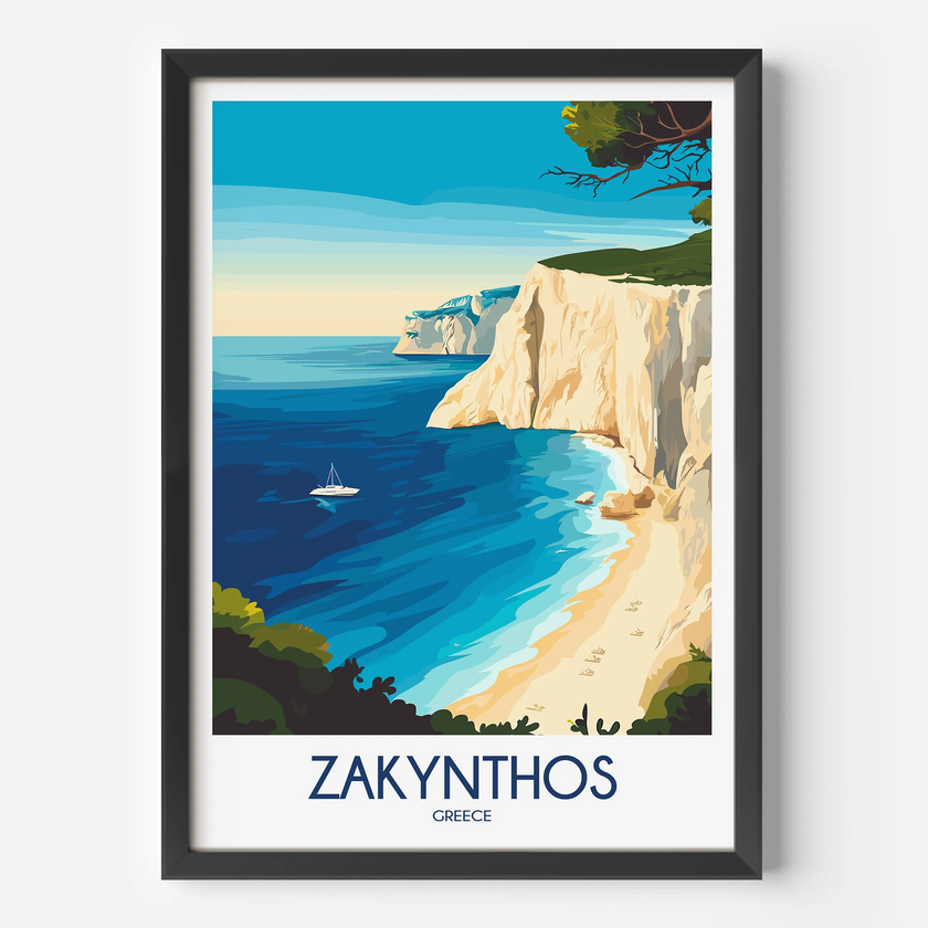Zakynthos Souvenir Poster Print