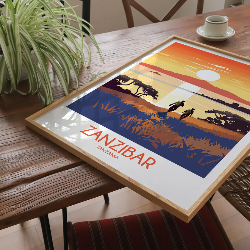 Zanzibar Minimalist Wall Art