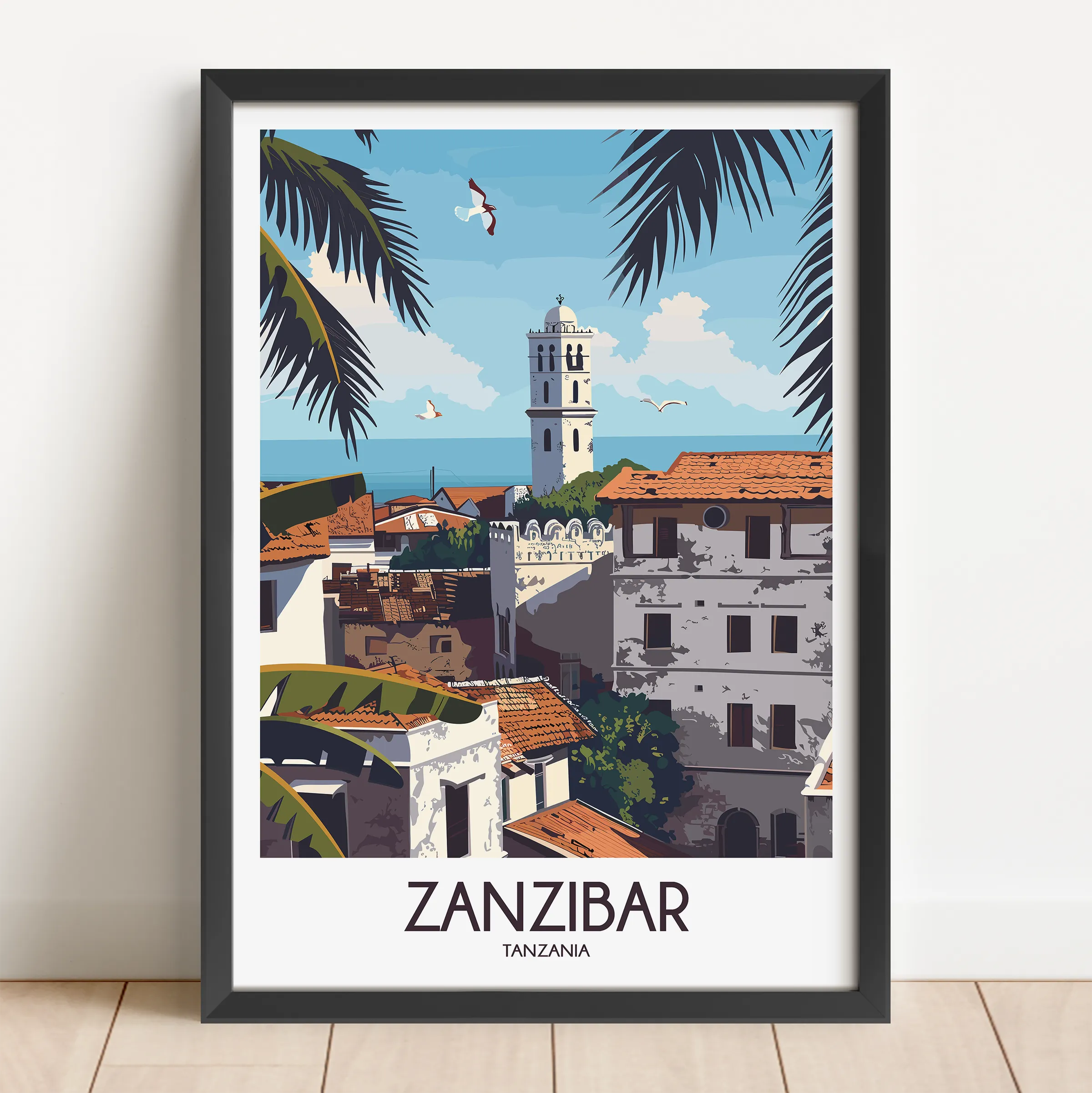 Zanzibar Minimalist Wall Art