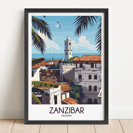 Zanzibar Minimalist Wall Art