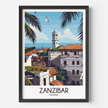 Zanzibar Retro Travel Illustration