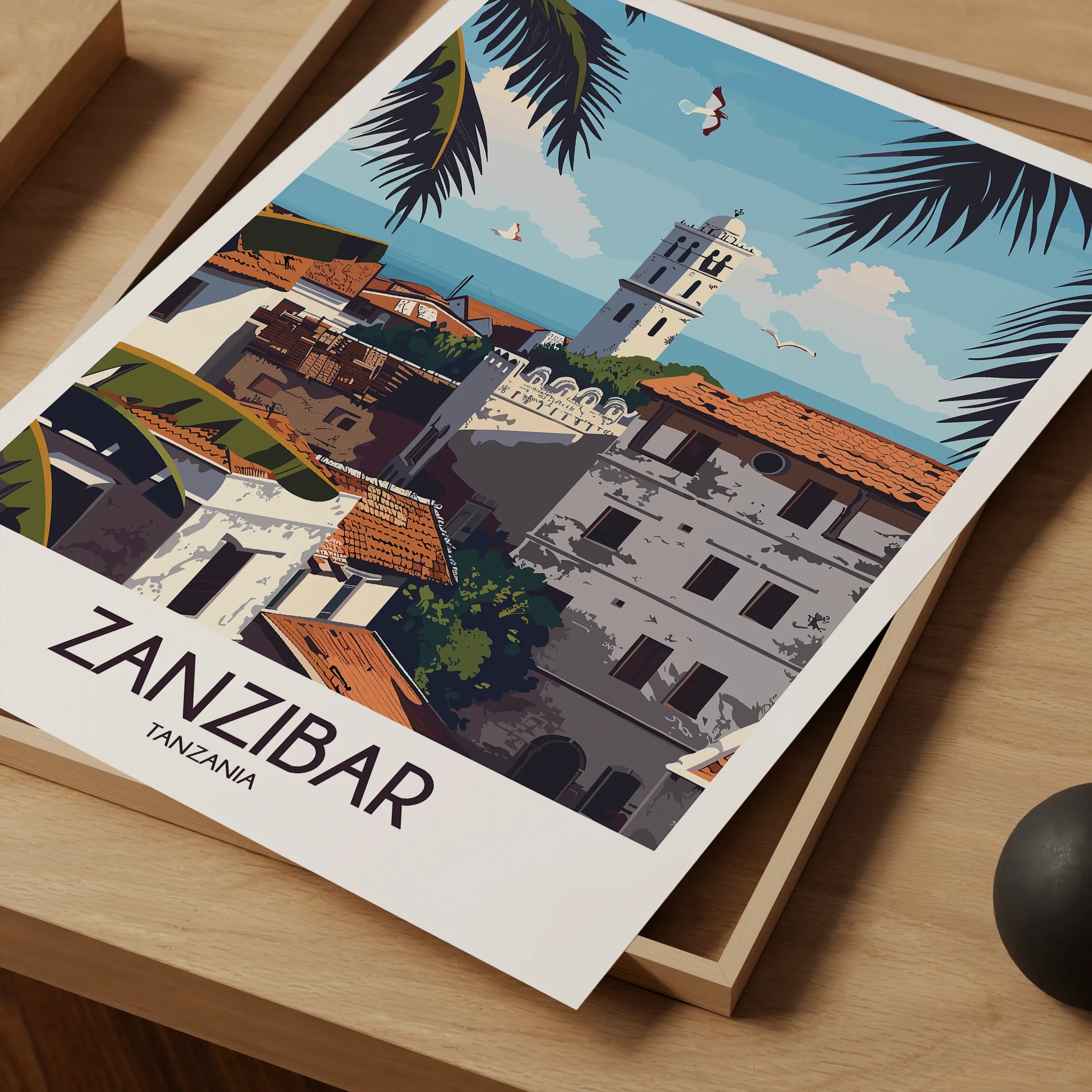 Zanzibar Scenic Landscape Art