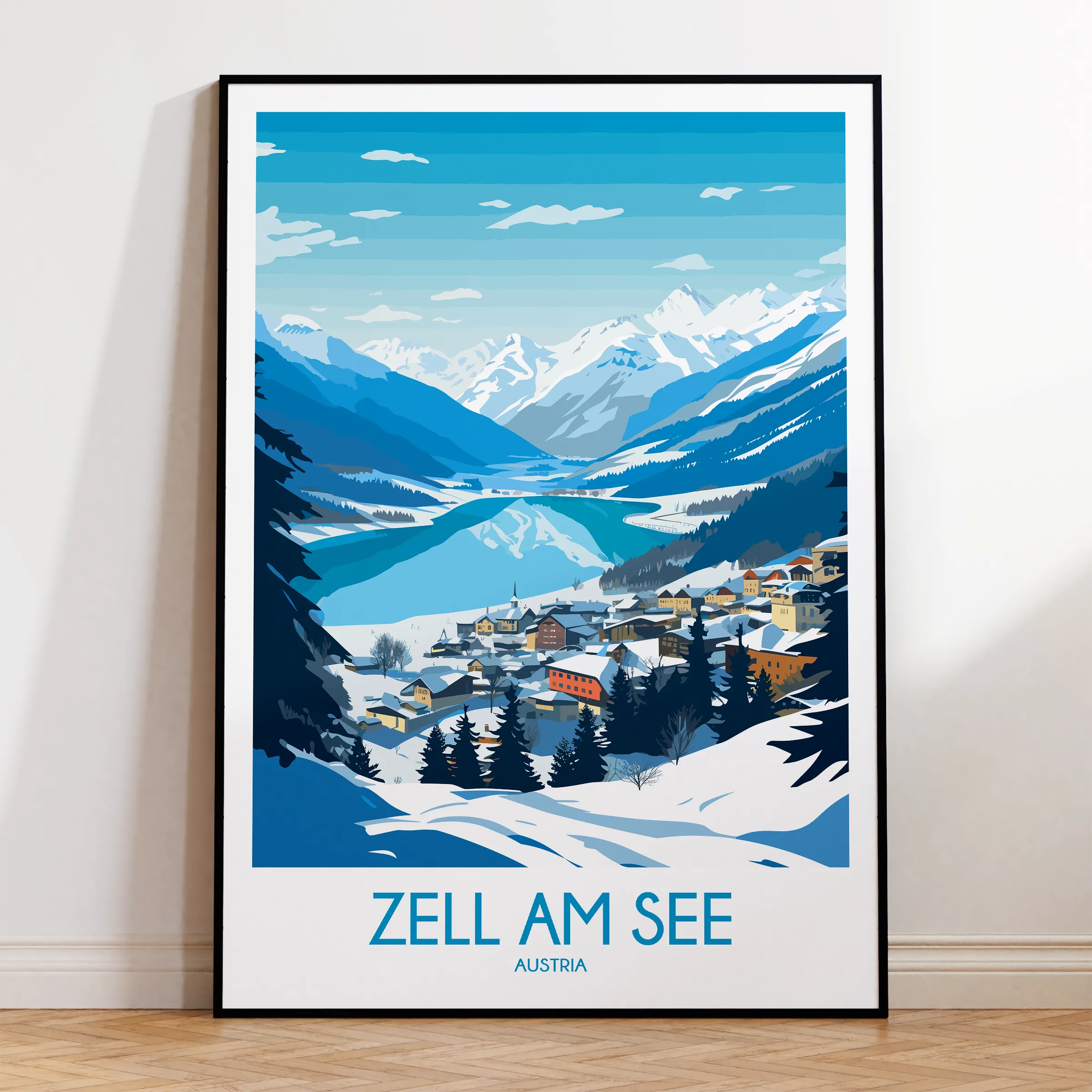 Zell Am See Destination Art Gift