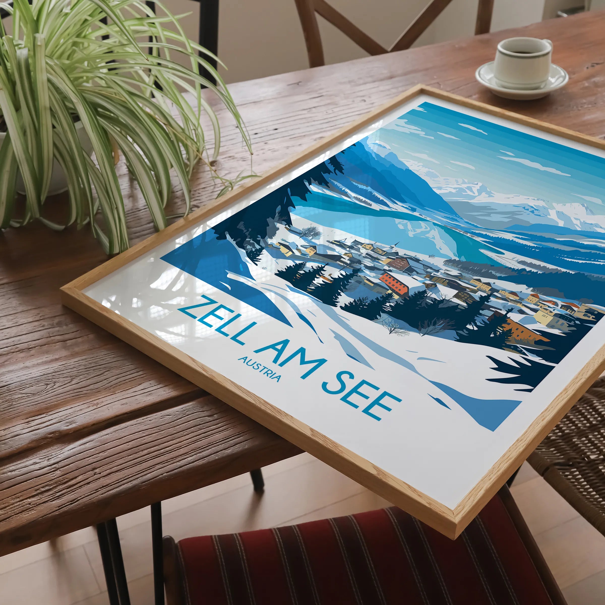Zell Am See Minimalist Wall Art