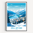 Zell Am See Modern Travel Poster