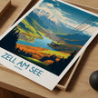 Zell Am See Retro Travel Illustration