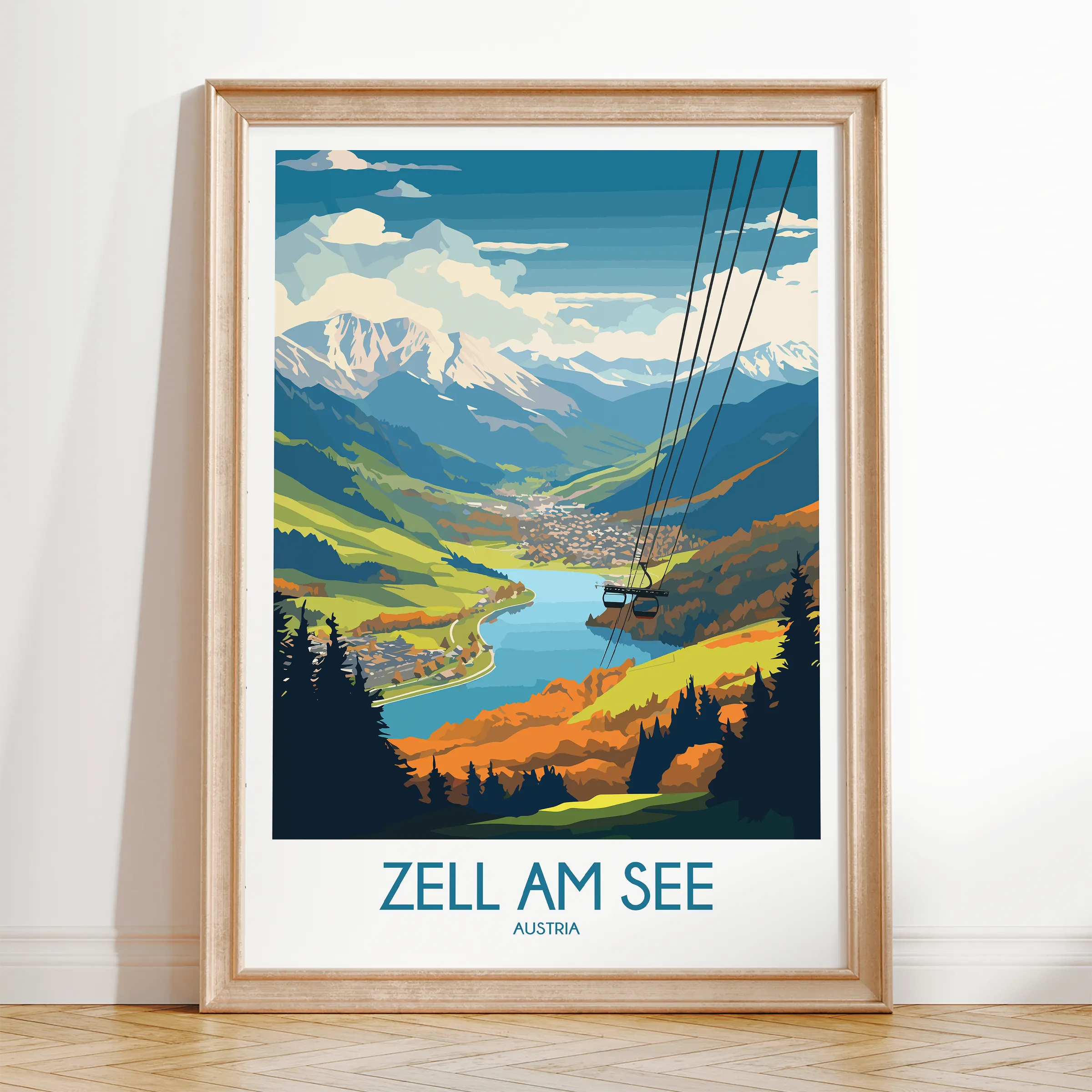 Zell Am See Scenic Landscape Art