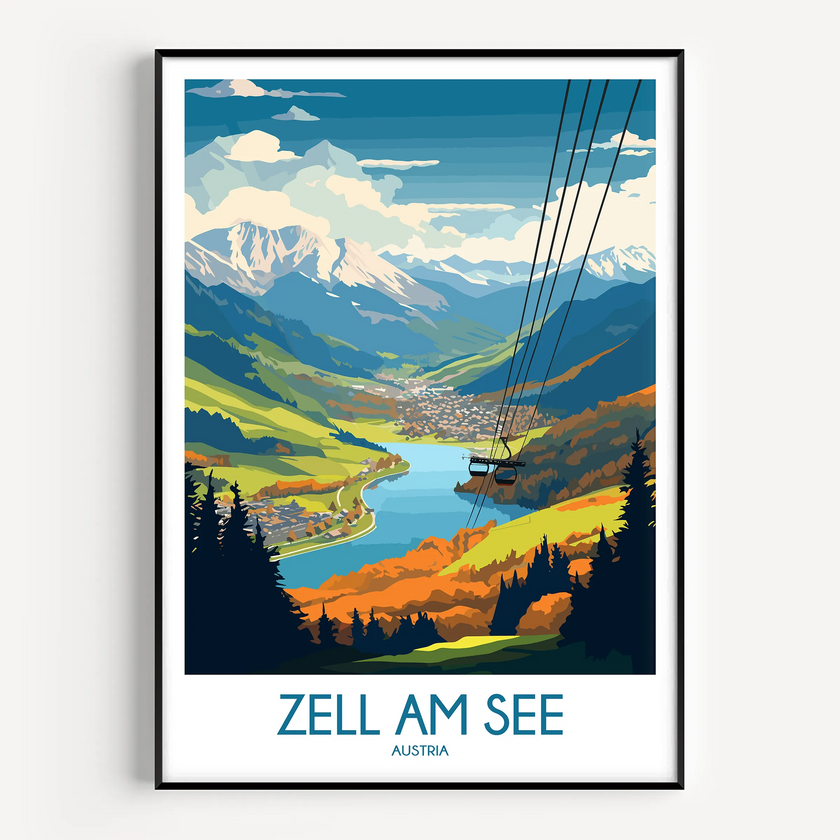 Zell Am See Souvenir Poster Print