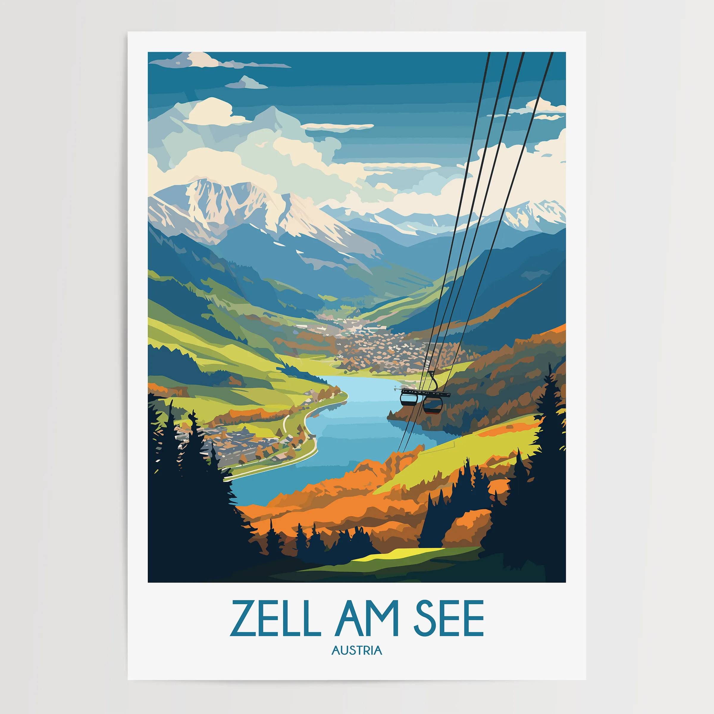 Zell Am See Travel Memory Gift
