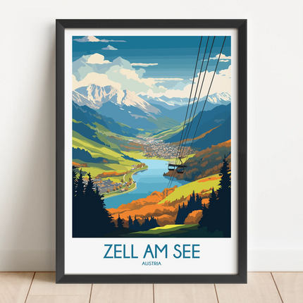 Zell Am See Vintage Style Print