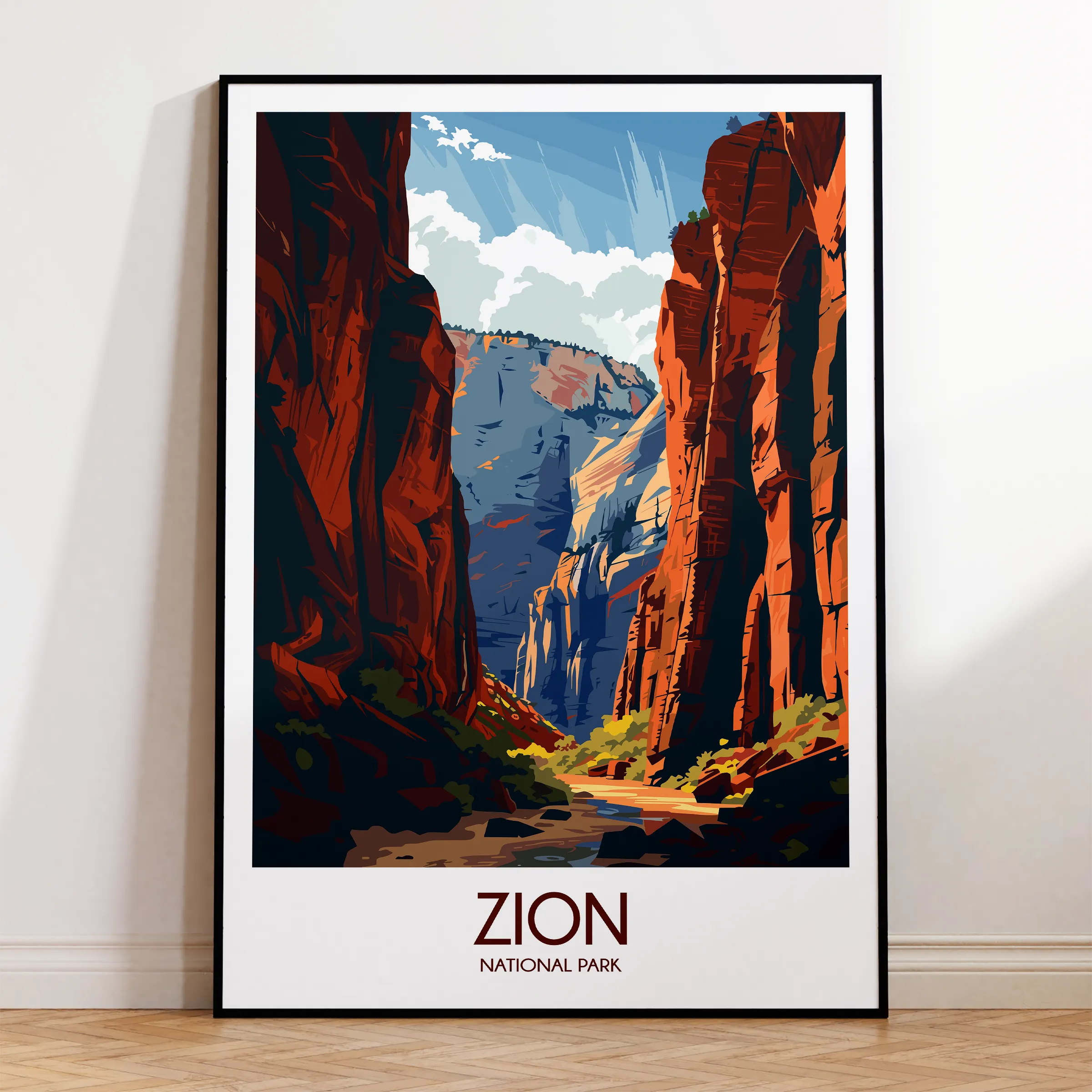 Zion Vintage Style Print