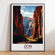 Zion Vintage Style Print