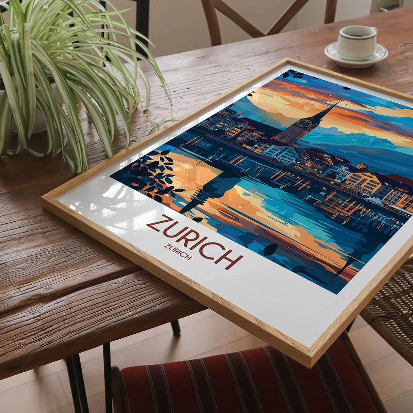 Zurich Souvenir Poster Print